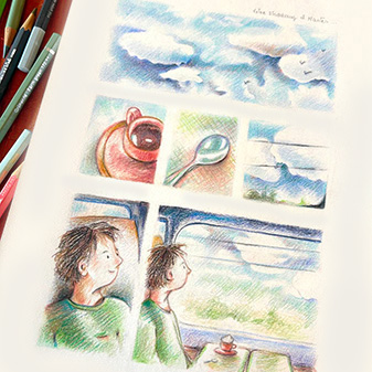 Planche Bande dessinée - Dessins originaux