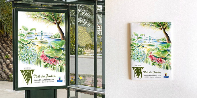 Portrait d'un enfant aux crayons de couleur